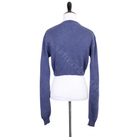 Nasty Gal Knit The Floor V-Neck Cropped Cardigan - Picture 11 of 12